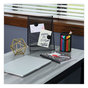 A Picture of product UNV-27412 Universal™ Ballpoint Stick Pen Medium 1 mm, Red Ink, Gray/Red Barrel, Dozen