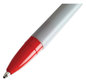 A Picture of product UNV-27412 Universal™ Ballpoint Stick Pen Medium 1 mm, Red Ink, Gray/Red Barrel, Dozen