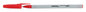 A Picture of product UNV-27412 Universal™ Ballpoint Stick Pen Medium 1 mm, Red Ink, Gray/Red Barrel, Dozen