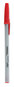 A Picture of product UNV-27412 Universal™ Ballpoint Stick Pen Medium 1 mm, Red Ink, Gray/Red Barrel, Dozen