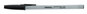 A Picture of product UNV-27420 Universal™ Ballpoint Stick Pen Fine 0.7 mm, Black Ink, Gray/Black Barrel, Dozen