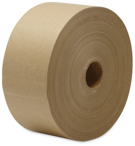 United Facility Supply Gummed Kraft Sealing Tape 3" Core, x 600 ft, Brown, 10/Carton