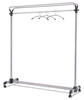 A Picture of product ABA-PMGROUP3 Alba™ Large Capacity Garment Rack 63.5w x 21.25d 67.5h, Black/Silver