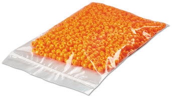 Universal® Reclosable Poly Bags Zipper-Style Closure, 2 mil, 3" x 4", Clear, 1,000/Carton