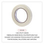 A Picture of product UNV-30018 Universal® 120# Utility Grade Filament Tape 3" Core, 18 mm x 54.8 m, Clear