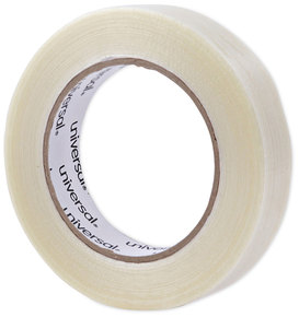 Universal® 120# Utility Grade Filament Tape 3" Core, 24 mm x 54.8 m, Clear