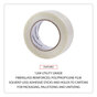 A Picture of product UNV-30048 Universal® 120# Utility Grade Filament Tape 3" Core, 48 mm x 54.8 m, Clear