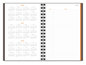 A Picture of product AAG-80620330 AT-A-GLANCE® Plan. Write. Remember.® Planning Notebook Two Days Per Page , 9 x 6, Gray Cover, Undated