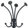 A Picture of product ABA-PMVIENAN Alba™ Viena Coat Stand Eight Knobs, Steel, 16w x 16d 70.5h, Black