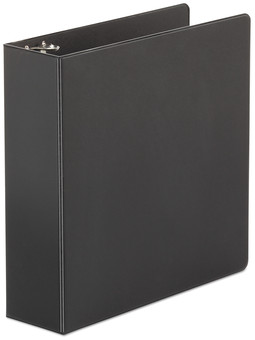 Universal® Economy Non-View Round Ring Binder 3 Rings, 3" Capacity, 11 x 8.5, Black