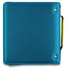 A Picture of product ACC-29052IH8 Five Star® Zipper Binder 3 Rings, 2" Capacity, 11 x 8.5, Teal/Yellow Accents