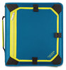 A Picture of product ACC-29052IH8 Five Star® Zipper Binder 3 Rings, 2" Capacity, 11 x 8.5, Teal/Yellow Accents