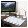 A Picture of product AAG-89701 AT-A-GLANCE® Slate Blue Desk Pad 22 x 17, Sheets, Clear Corners, 12-Month (Jan to Dec): 2025