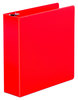 A Picture of product UNV-30409 Universal® Economy Non-View Round Ring Binder 3 Rings, 3" Capacity, 11 x 8.5, Red