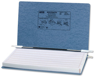 ACCO PRESSTEX® Covers with Storage Hooks 2 Posts, 6" Capacity, 14.88 x 8.5, Light Blue