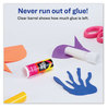 A Picture of product AVE-00166 Avery® Permanent Glue Stic™ 0.26 oz, Applies White, Dries Clear