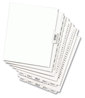 A Picture of product AVE-01016 Avery® Preprinted Style Legal Dividers Exhibit Side Tab Index 10-Tab, 16, 11 x 8.5, White, 25/Pack, (1016)