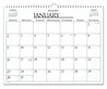 A Picture of product AAG-997114 AT-A-GLANCE® Business Monthly Wall Calendar 15 x 12, White/Black Sheets, 12-Month (Jan to Dec): 2024