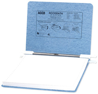 ACCO PRESSTEX® Covers with Storage Hooks 2 Posts, 6" Capacity, 9.5 x 11, Light Blue