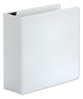 A Picture of product UNV-30754 Universal® Deluxe Easy-to-Open D-Ring View Binder 3 Rings, 4" Capacity, 11 x 8.5, White