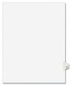 A Picture of product AVE-01021 Avery® Preprinted Style Legal Dividers Exhibit Side Tab Index 10-Tab, 21, 11 x 8.5, White, 25/Pack, (1021)