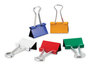 A Picture of product UNV-31029 Universal® Binder Clips with Storage Tub, Medium, Assorted Colors, 24/Pack