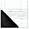 A Picture of product AAG-AY24X00 AT-A-GLANCE® Academic Monthly Desk Pad 21.75 x 17, White/Black Sheets, Black Binding/Corners, 12-Month (July to June): 2022 2023