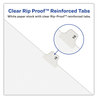 A Picture of product AVE-01023 Avery® Preprinted Style Legal Dividers Exhibit Side Tab Index 10-Tab, 23, 11 x 8.5, White, 25/Pack, (1023)