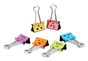 A Picture of product UNV-31031 Universal® Emoji Themed Binder Clips with Storage Tub, Medium, Assorted Colors, 42/Pack