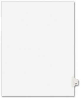 Avery® Preprinted Style Legal Dividers Exhibit Side Tab Index 10-Tab, 23, 11 x 8.5, White, 25/Pack, (1023)