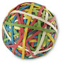 A Picture of product ACC-72155 ACCO Rubber Band Ball 3.25" Diameter, Size 34, Assorted Gauges, Colors, 270/Pack
