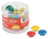 A Picture of product UNV-31250 Universal® Assorted Magnets Circles, Colors, 0.63", 1", 1.63" Diameters, 30/Pack