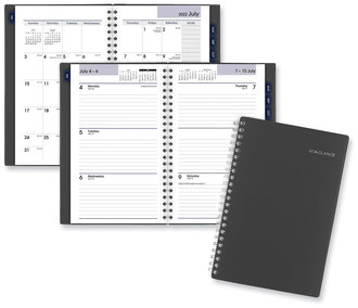 AT-A-GLANCE® DayMinder® Academic Weekly/Monthly Planners Pocket Planner, Open Scheduling, 8 x 5, Charcoal Cover, 12-Month (July to June): 2022-2023