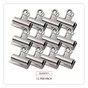 A Picture of product UNV-31266 Universal® Bulldog Clips Jumbo, Nickel, 12/Pack