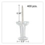 A Picture of product UNV-31306 Universal® Clear Push Pins Plastic, 0.38", 400/Pack