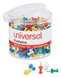A Picture of product UNV-31314 Universal® Colored Push Pins Plastic, Assorted, 0.38", 400/Pack