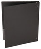 A Picture of product UNV-31401 Universal® Economy Non-View Round Ring Binder 3 Rings, 1" Capacity, 11 x 8.5, Black, 4/Pack