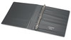 A Picture of product UNV-31401 Universal® Economy Non-View Round Ring Binder 3 Rings, 1" Capacity, 11 x 8.5, Black, 4/Pack