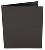 A Picture of product UNV-31401 Universal® Economy Non-View Round Ring Binder 3 Rings, 1" Capacity, 11 x 8.5, Black, 4/Pack