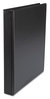 A Picture of product UNV-31401 Universal® Economy Non-View Round Ring Binder 3 Rings, 1" Capacity, 11 x 8.5, Black, 4/Pack