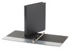 A Picture of product UNV-31401 Universal® Economy Non-View Round Ring Binder 3 Rings, 1" Capacity, 11 x 8.5, Black, 4/Pack