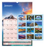 A Picture of product AAG-DMW20128 AT-A-GLANCE® Scenic Monthly Wall Calendar Landscape Photography, 15.5 x 22.75, White/Multicolor Sheets, 12-Month (Jan-Dec): 2024