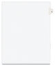 A Picture of product AVE-01053 Avery® Preprinted Style Legal Dividers Exhibit Side Tab Index 10-Tab, 53, 11 x 8.5, White, 25/Pack, (1053)