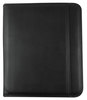 A Picture of product UNV-32665 Universal® Leather Textured Zippered PadFolio with Tablet Pocket 10 3/4 x 13 1/8, Black