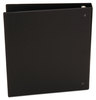A Picture of product UNV-33401 Universal® Economy Non-View Round Ring Binder 3 Rings, 1.5" Capacity, 11 x 8.5, Black, 4/Pack