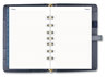 A Picture of product AAG-DR111804020 AT-A-GLANCE® Buckle Closure Starter Set Planner/Organizer 8.5 x 5.5, Navy Blue/Gold Cover, 12-Month (Jan to Dec): Undated