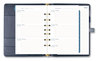 A Picture of product AAG-DR111804020 AT-A-GLANCE® Buckle Closure Starter Set Planner/Organizer 8.5 x 5.5, Navy Blue/Gold Cover, 12-Month (Jan to Dec): Undated