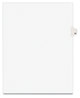 A Picture of product AVE-01058 Avery® Preprinted Style Legal Dividers Exhibit Side Tab Index 10-Tab, 58, 11 x 8.5, White, 25/Pack, (1058)