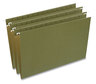 A Picture of product UNV-34111 Universal® Hanging File Folders Legal Size, 1/5-Cut Tabs, Standard Green, 50/Carton