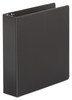 A Picture of product UNV-34401 Universal® Economy Non-View Round Ring Binder 3 Rings, 2" Capacity, 11 x 8.5, Black, 4/Pack